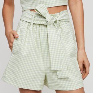 Wilfred Gingham Check Paperbag Shorts Size 8